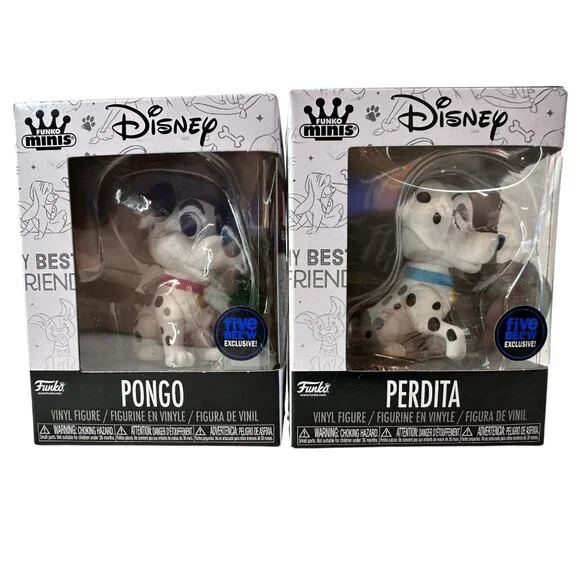 Disney Funko Minis Pongo & Perdita Vinyl Figures Exclusive 101 Dalmatians NEW - Picture 1 of 10